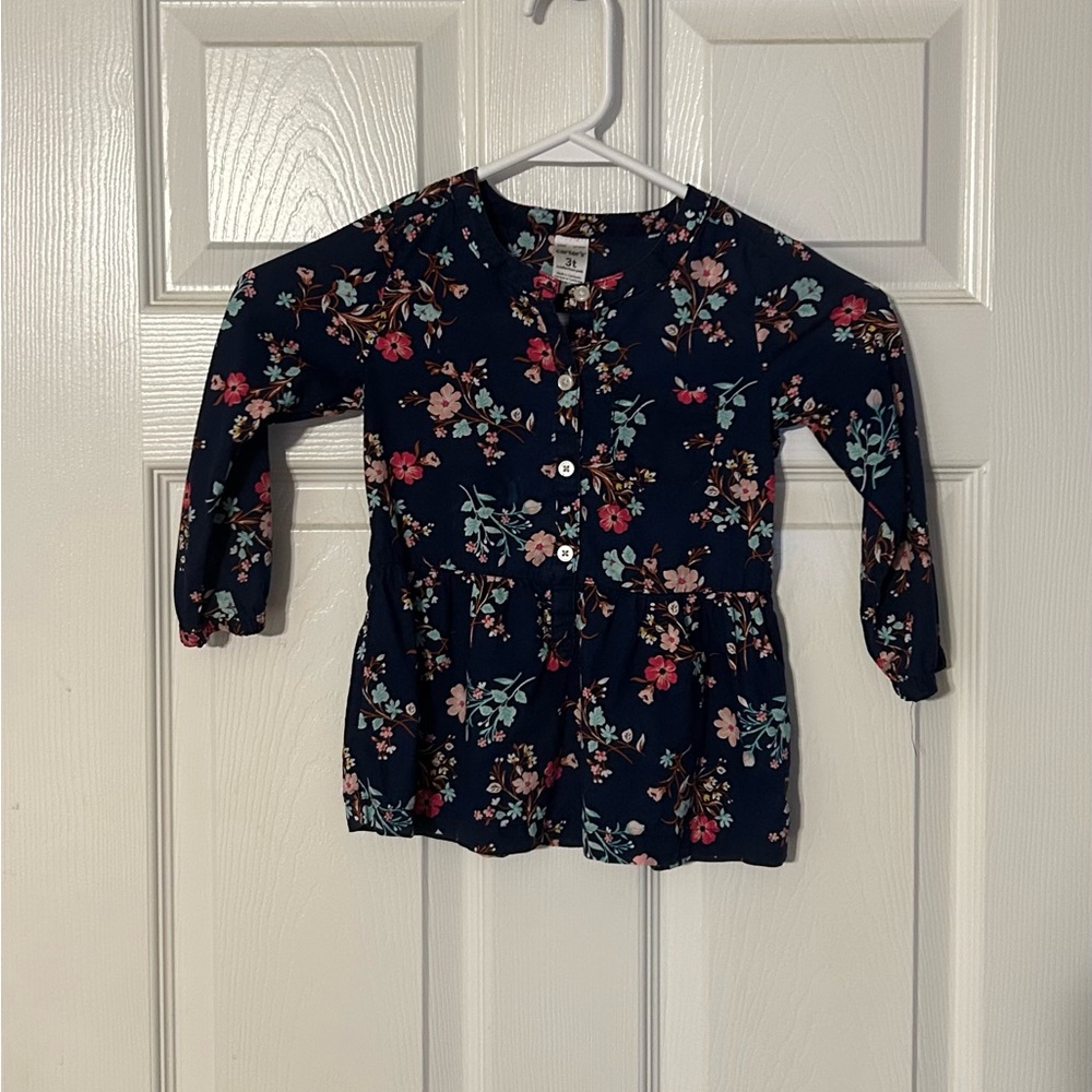 Floral Navy Kids Dress